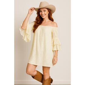 NWOT - Velzera Ivory Lace Dress - 3XL